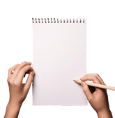 Female Hand Holds Pen